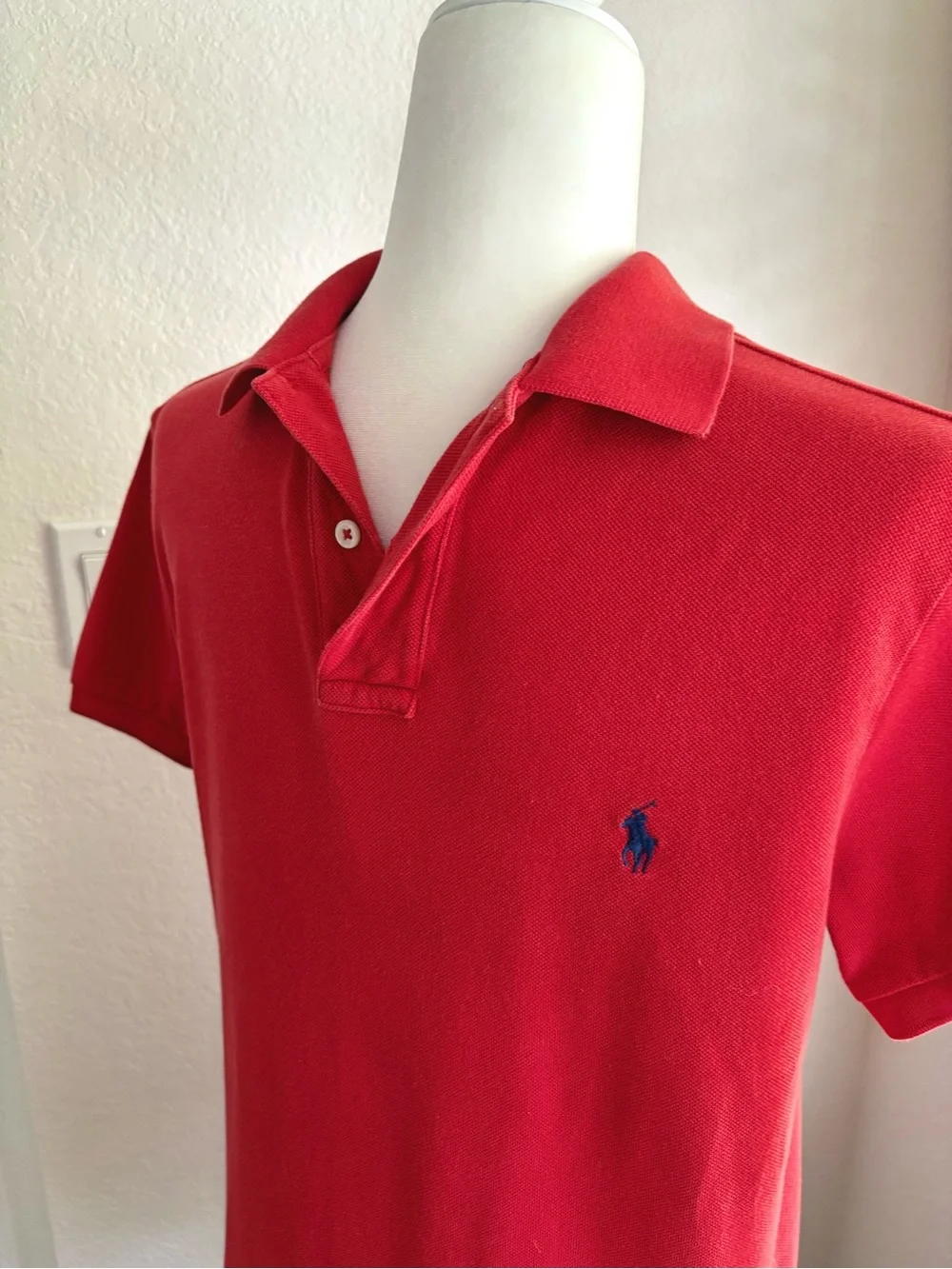 Ralph Lauren Red Polo with Navy Pony